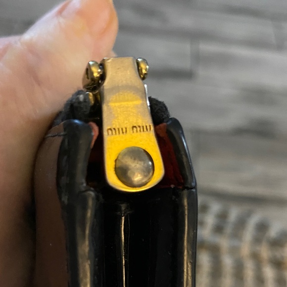 Miu Miu Glossy Black Clutch - Picture 4 of 7